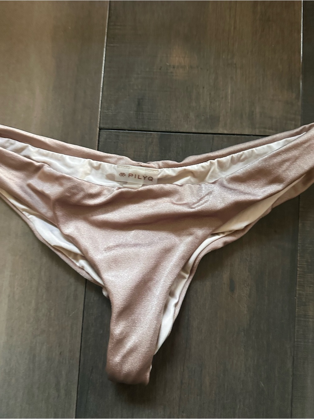 Pilyq Isla Macrame  Taupe Triangle Bikini Set - Picture 9 of 13